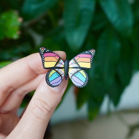 Small Pride Butterfly Clip