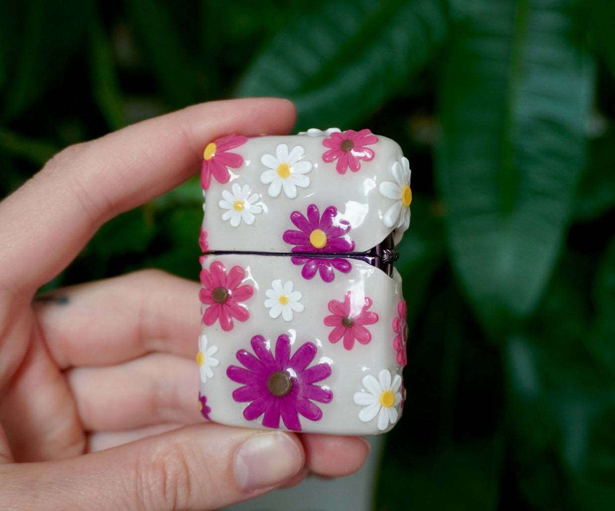 Zippo Flower Lighter Case - One Of A Kind
