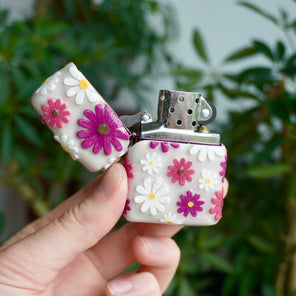 Zippo Flower Lighter Case - One Of A Kind