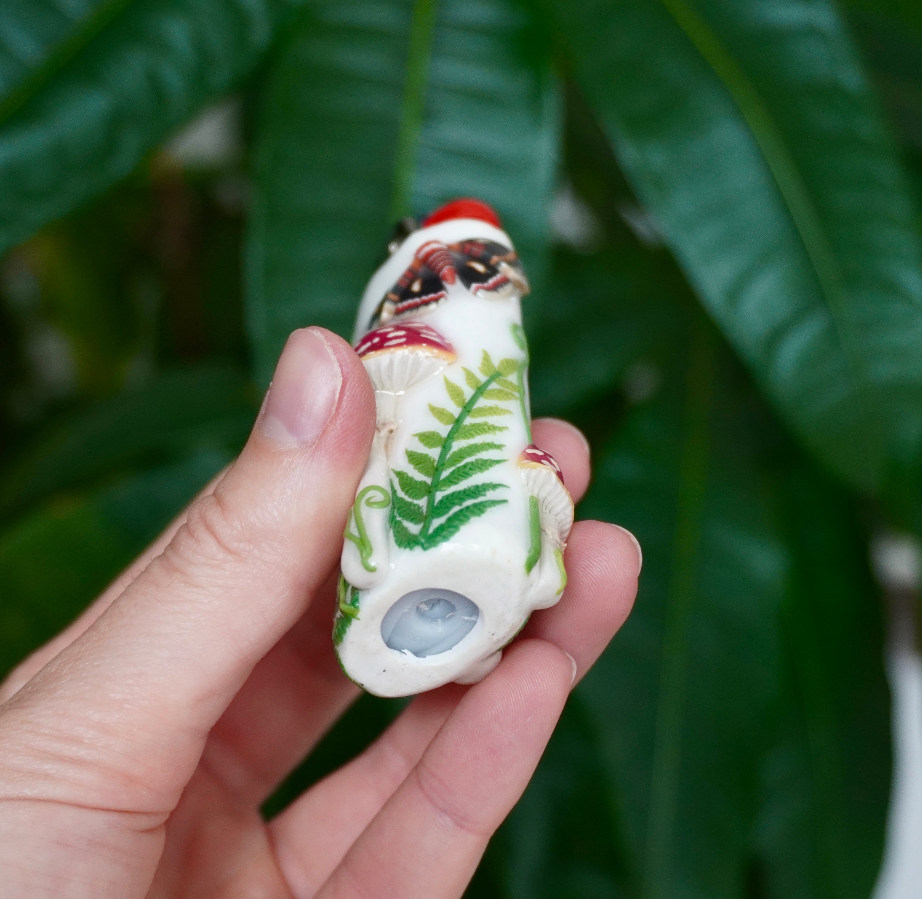 Cecropia Moth & Fly Agaric Bic Lighter Case - One Of A Kind