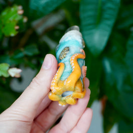 Beach Day Octopus Bic Lighter Case - One Of A Kind