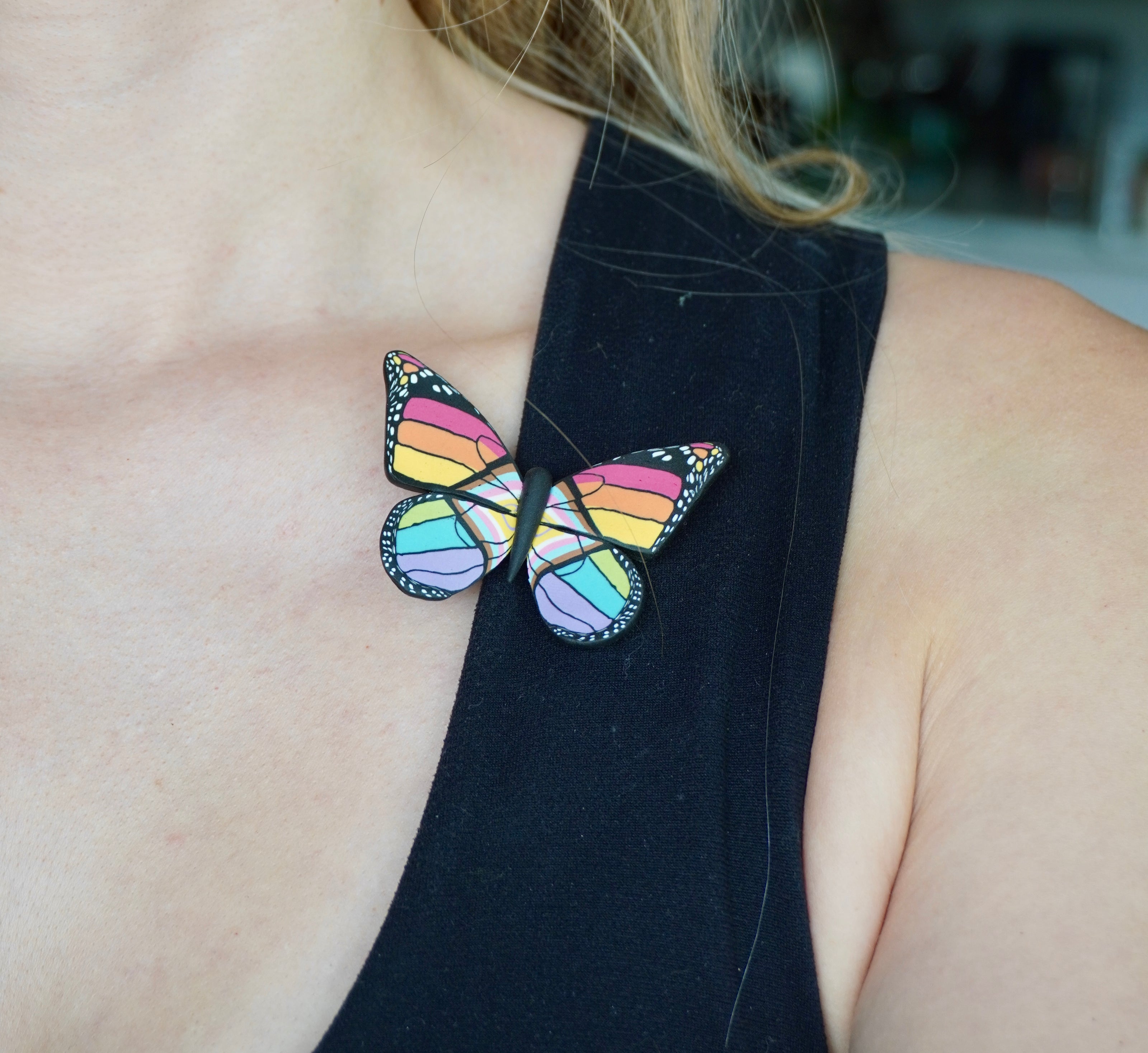 Large Pride Butterfly Clip