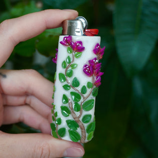 Bougainvillea Bic Lighter Case - One Of A Kind