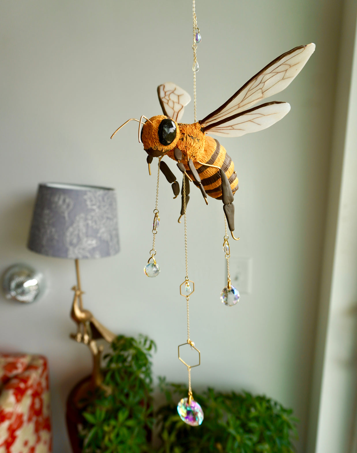 One Of A Kind Large Bee Sun Catcher