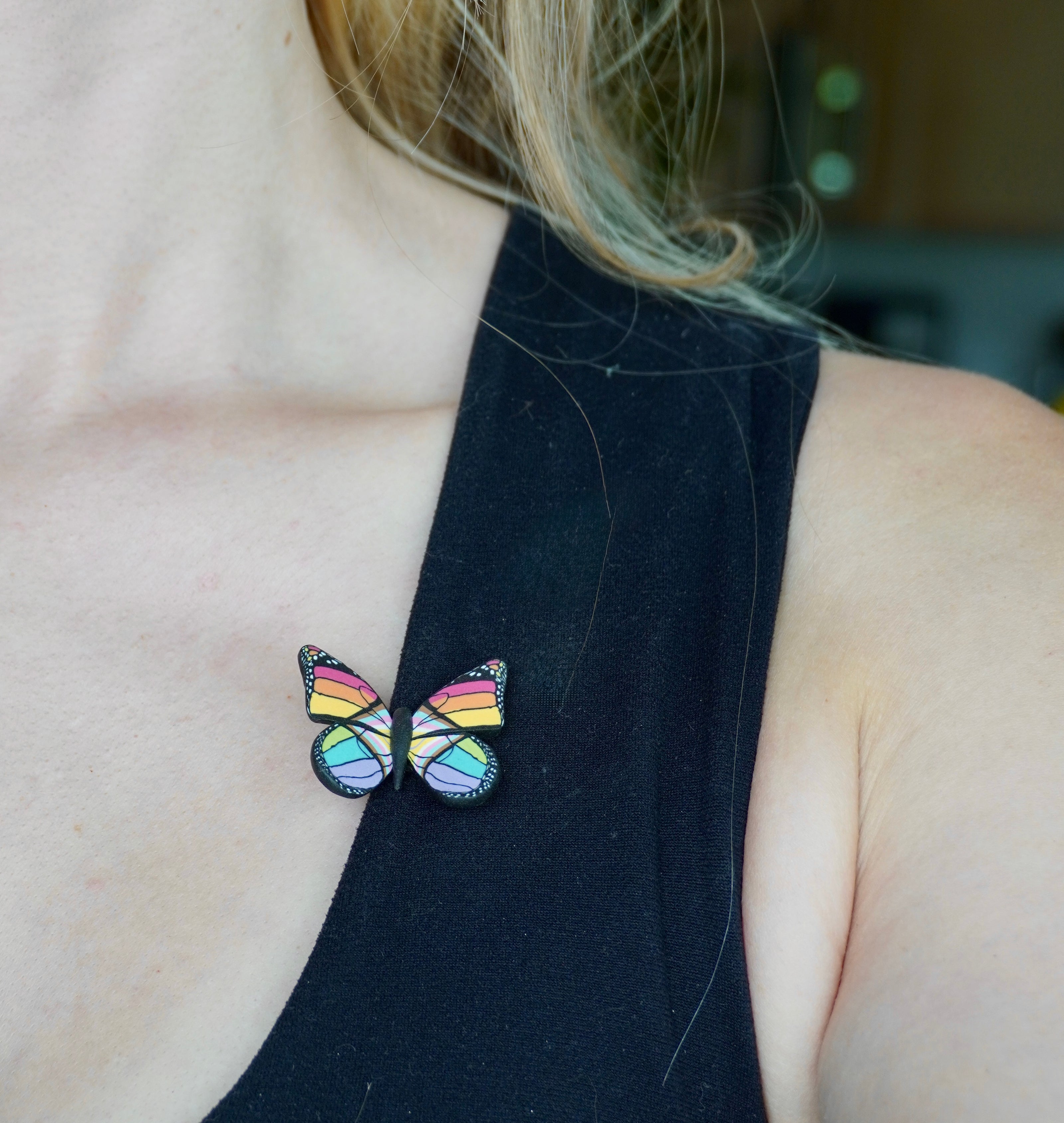 Small Pride Butterfly Clip