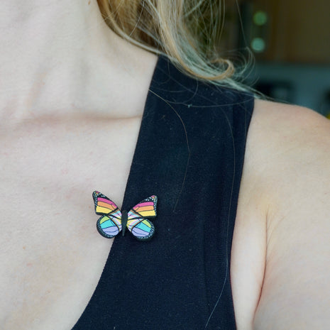 Small Pride Butterfly Clip