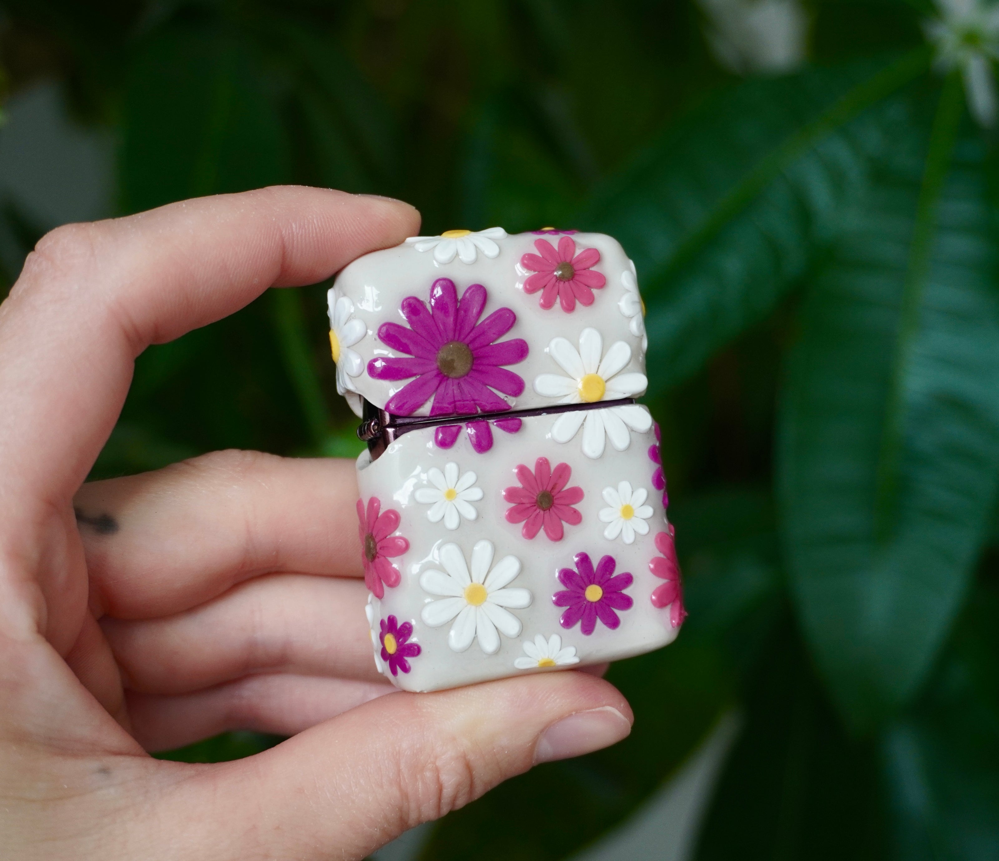 Zippo Flower Lighter Case - One Of A Kind