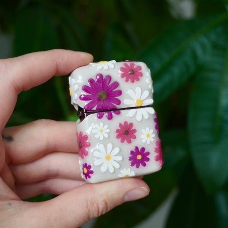 Zippo Flower Lighter Case - One Of A Kind