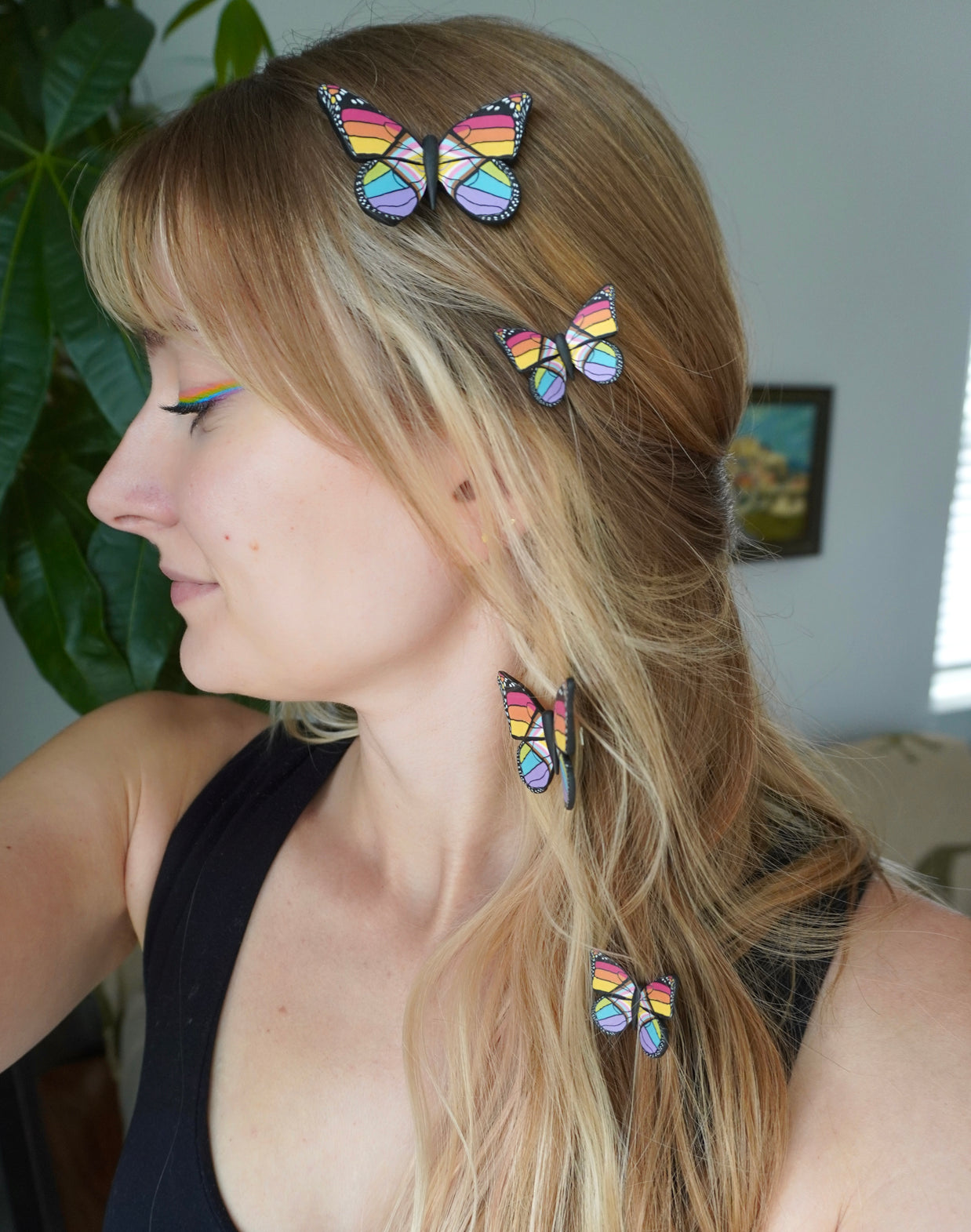 Small Pride Butterfly Clip